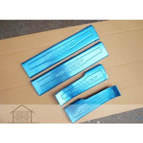 Inner door sill strip for LANDWIND X7 built-in stainless steel Threshold strip welcome pedal Scuff plate car styling