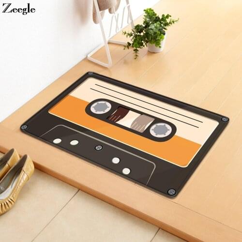 Zeegle Floor Mat Anti Slip Bathroom Doormat Absorbent Living Room Floor Rug Hallway Carpert Washable Polyester Soft Door Mat