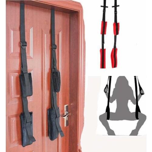 Female Sex Swing Adult BDSM Game Fetish sex Bondage Leg Open Swing on the door for women Couple Flirting Supplies Thickened foam