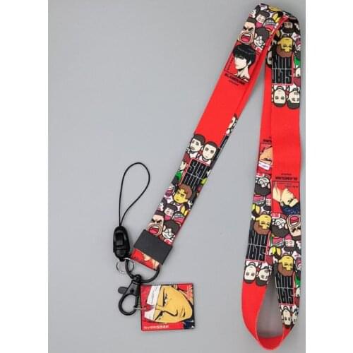 1 Pcs New Anime Slam Dunk Keychains Lanyard Phone Charm Mobile Phone Neck Strap Lanyards for Keys ID Badge Holder Figure Toys