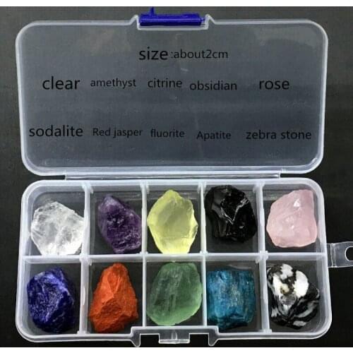 10pcs/set Natural Citrine Crystal Rough Stone Gemstone Mineral Specimen Irregular Crystal Reiki Healing