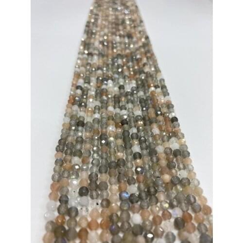 2mm 3mm 4mm 2mm Natural Natural coloured moonlight DIY Jewelry Making