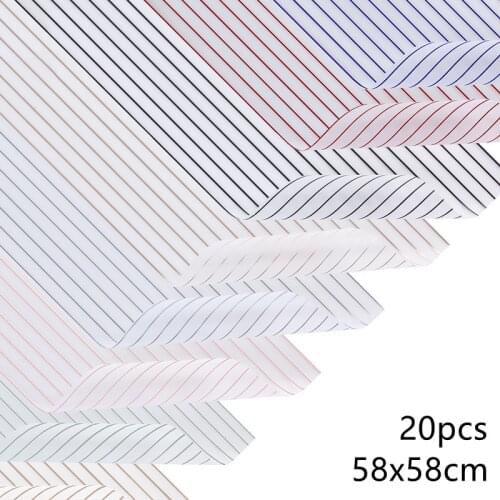 20pcs 58x58cm Korean style Waterproof Flower Wrapping Paper Birthday Gift Packaging Tissue Paper Florist Supplies