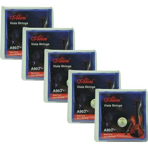 5 Sets Alice A903 Viola Strings Steel Core Alloy Winding A-1 D-2 G-3 C-4 New