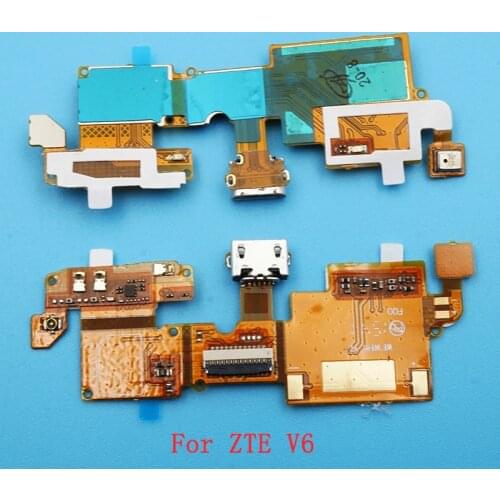 50pcs For ZTE BladeV6 USB Port Charger Dock Plug Connector Flex Cable Tail Plug Microphone Charging Small Board Replacement Part