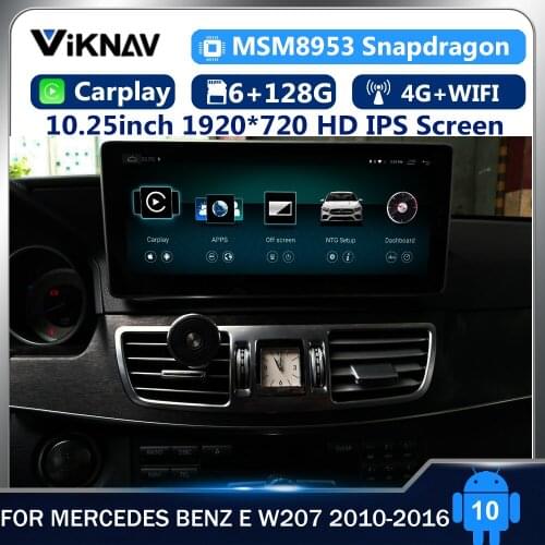 12.3inch Android 10 car radio Car Radio DVD Multimedia Player For Mercedes Benz E W207 2010-2016 GPS Navigation2din