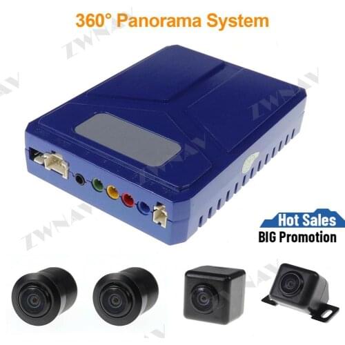 Car DVR HD 3D 360 Surround View System Driving With Bird View Panorama System 4 Car Camera 3D 1080P DVR G-Sensor New