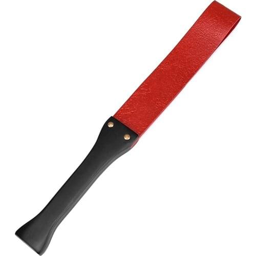 BDSM Flogged PU Leather Whip Restraint Fetish Sex Toys Spanking Paddle Cosplay Game Adult Flirting Accessories