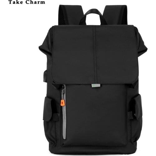 British Style Mens Backpack 2021 Fashion Simple Business Laptop Bag Male 15.6-inch Computer Back Pack College Student Schoolbag