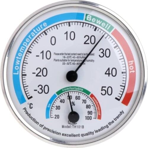 Household Analog Thermometer Hygrometer Temperature Humidity Monitor Meter Gauge K9FA