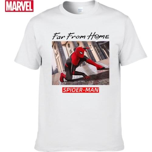 Marvel The Avengers Spider Man t-shirt Comfortable Breathable 100% cotton Fashion funny t shirts Summer Tops T-shirt men #116