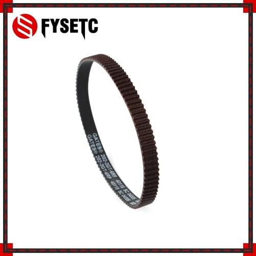 GATES-LL-2GT 3D Printer Belt Closed Loop Fiberglas Rubber Synchronous GT2 Timing Belt 2GT-6 Length 202mm Wide 6mm
