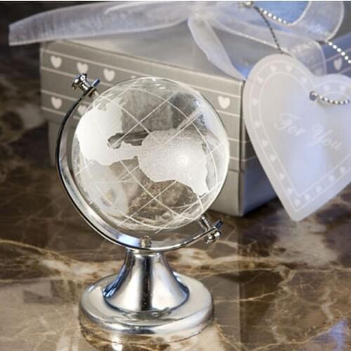 Choice Global Crystal Globe Creative Birthday Party and Wedding Souvenirs Gift For Guests LX2755