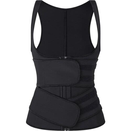 Latex Tank Top for Fitness Corset Vest Waist Trainer Body Shaper Slimming Fat Burning Ultra Sweat to Lose Weight Belly Flat Belt