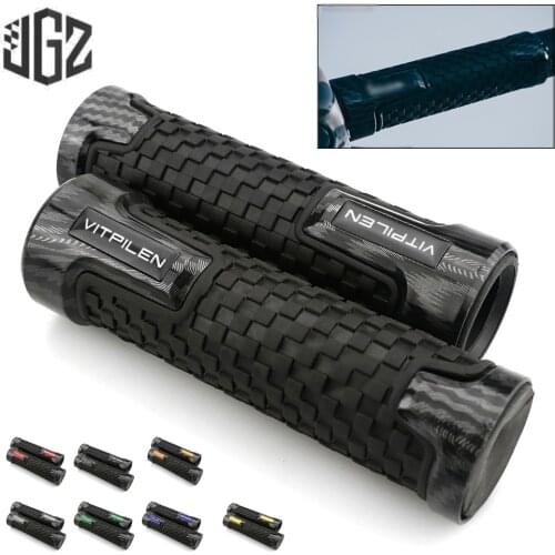 Motorcycle Handgrips Rubber Plastic Carbon Handlebar Grips Accessories for Husqvarna Vitpilen 250 401 701 2013 - 2019 2020 2021
