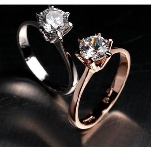 New Sale Brand TracysWing Genuine Austria Crystal Copper gold Color Rings for Women #RG90786