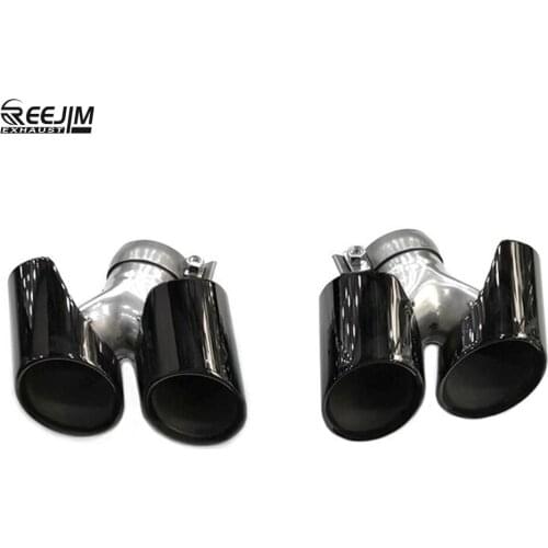 A Pair Modified Parts Stainless Steel Muffler Tips Exhaust tips Fit on Porsche Carrera 911 2017
