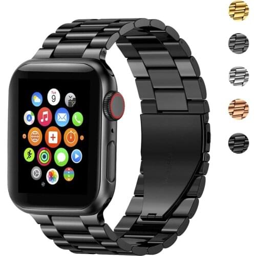 Stainless steel strap for apple watch 4 5 band 44mm 40mm 42mm 38mm metal bracelet for iwatch band 5/4/3/2/1 correa accessories