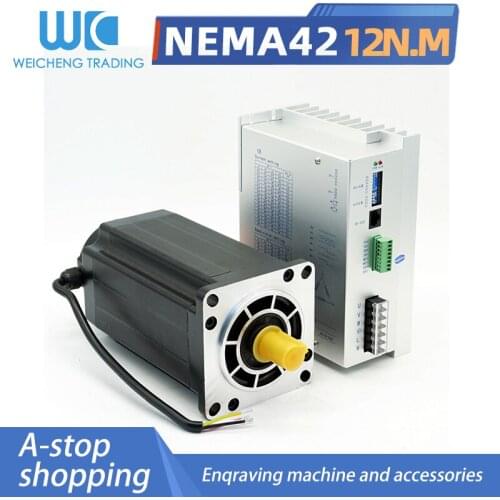 NEMA42 110BYG350 stepper motor set 12N.M with 9ADSP digital driver three-phase stepper motor
