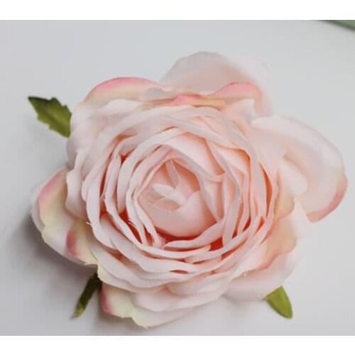 High quality DIY Silk Rose Artificial flower Head Home Party Decorative Flower Wedding Arch Backdrop Decoration rose flower head