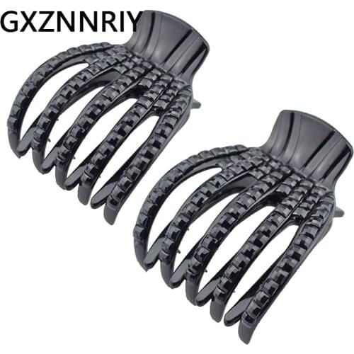 Black Hair Claw for Women Accessories Rhinestone Claws Clips Crab Fashion Hairclip Hairpin Clamp Clip Headwear Jewelry Gifts