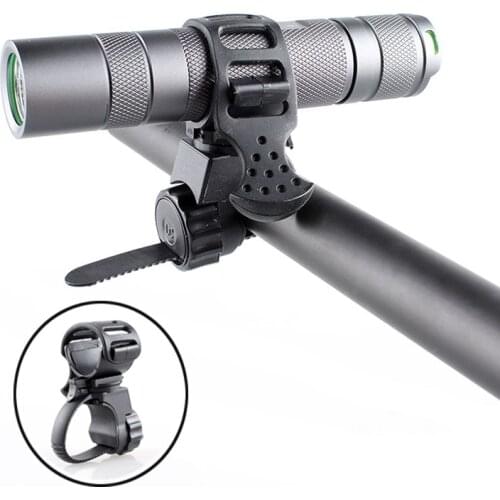 360 Degree Rotation Bike Bicycle Flashlight Mount Holder Flashlight Clip Bicycle Light Lamp Stand Holder Adjustable Holder Clip