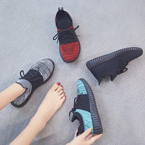 Woman Casual Brand Shoes Flats Breathable Fly Weave Basket Femme Sneakers Women Scarpe Donna Dames Schoenen Ayakkabi Mujer K1-16