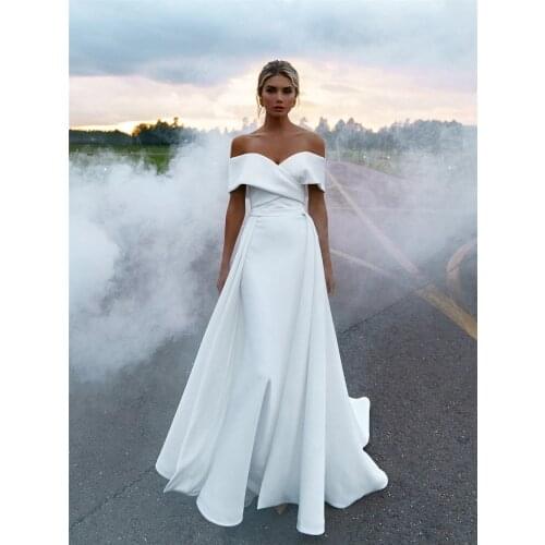 Detachable Wedding Dresses Mermaid Off The Shoulder Backless Dubai Arabic Wedding Gown Bridal Dress Vestido De Noiva