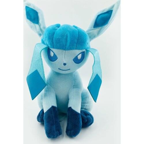 30CM Anniversaire Pokemon Eevee Glacia Plush Dolls Toy Kawaii Cartoon Movie Anime Stuffed Peluche Girl Gift Kids