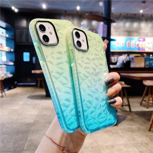 3D Gradient Blue Clear Soft Case For Samsung Galaxy A52 5G Back Cover For Samsung A72 5G 4G A 52 A30S Jelly Cases