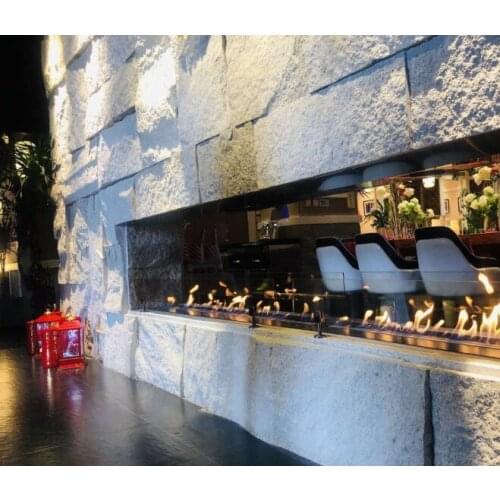 Inno-fire 62 inch real fire stainless steel manual bio ethanol fireplace burner