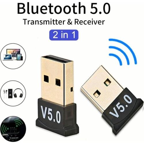 5.0 Bluetooth Adapter USB Bluetooth5 Transmitter for Pc Computer Receptor Laptop Earphone Audio Printer Data Dongle Receiver