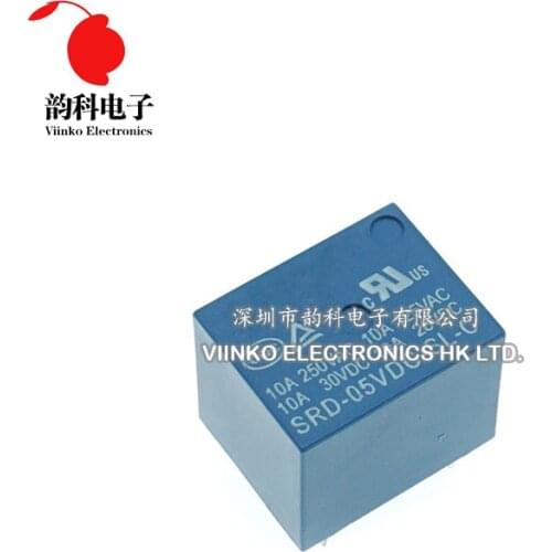 50pcs Relay SRD-03VDC-SL-C SRD-05VDC-SL-C SRD-06VDC-SL-C SRD-09VDC-SL-C SRD-12VDC-SL-C SRD-24VDC-SL-C SRD-48VDC-SL-C 10A 5PIN