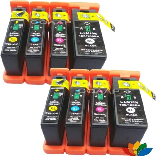 8 Compatible lexmark 100XL 105XL 108XL Cartridge Pinnacle Pro901 Platinum Pro905 Prestige Pro805 Prevail Pro705 Prospect Pro205