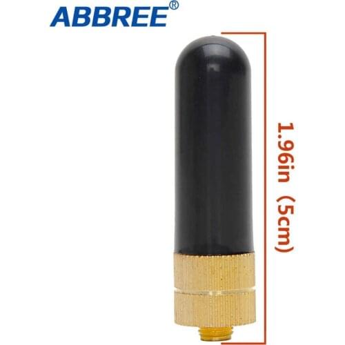 ABBREE AR-805S Mini Short Walki Talkie VHF UHF Antenna SMA-Female for Baofeng UV-5R 888S UV-82 UV-9R Plus Ham Radio Walkie Talki