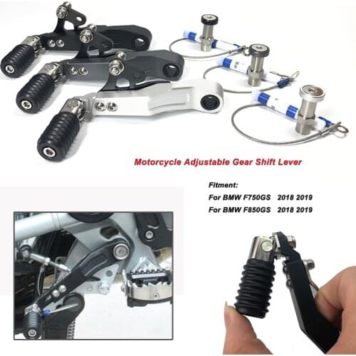 For BMW F850GS F750GS F 850GS F 750GS 2018 2019 Motorcycle CNC Aluminum Adjustable Folding Gear Shifter Shift Pedal Lever Black