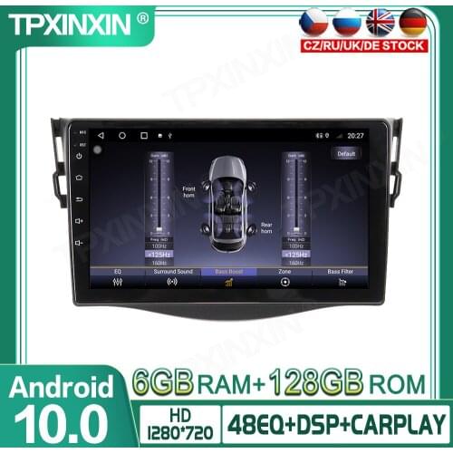 6+128GB Android 10.0 For TOYOTA RAV4 2006-2012 Car Multimedia Player GPS Navigation Headunit Radio Audio Stereo Tape Recorder