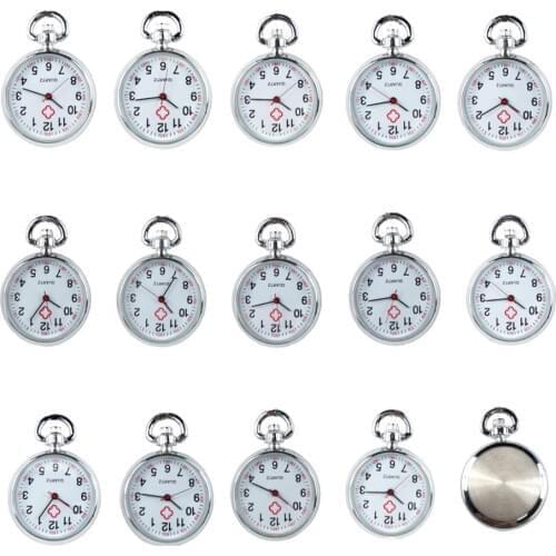 DIY Zinc Alloy watch head face Accessories parts for nurse FOB pocket watch ladies women female mens doctor medical gift watches