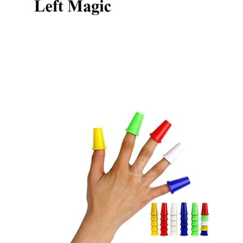 Magic fingertip finger stall colorful thimble magic tricks cups prop stage Magia Show E3099