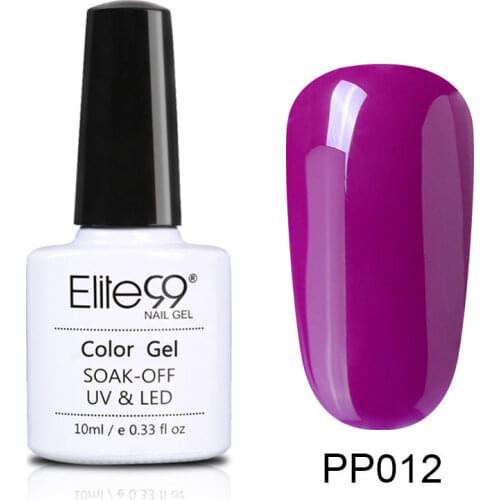 Elite99 Semi Permanent Pure UV Gel Nail Polish 10ml Purple Series UV LED Gel Polish Nail Art Enamel For Nails Manicure
