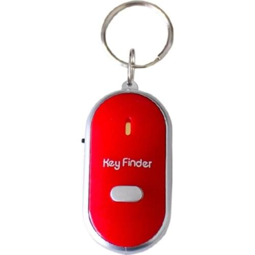 Key Finder Anti-lost Smart Key With LED Torch Whistle Key Finder Flashing Beeping Keys Tracker Locator Accessories