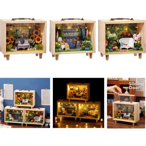 DIY Miniature Dollhouse DIY House Model Kids Gift Toys Mini Figurine Display