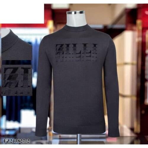 Billionaire Sweater Cashmere mens 2021 winter new Round neck high quality elasticity warm Fashion big size M-4XL Solid color