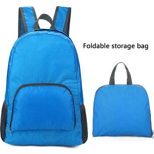 Man Woman Foldable Super Light Backpack Sports Travelling Hiking Fitness Waterproof Bag Pouch