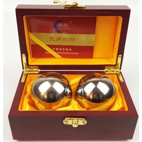 Stainless steel solid baoding ball non-magnetic fitness balls hands exercise therapy medicine ball fathers day gift 1pair