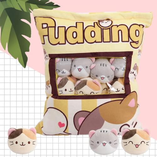 New Plush Mini Doll Cute Throw Pillow Stuffed Toys Snack Bag Doll Pillow Snack Doll Pillow Plush Toy Pudding Plush Toys