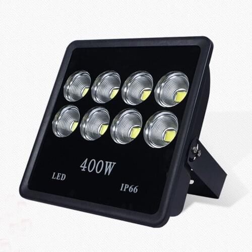 2pcs 85-265V 6000K 220V 110V Spotlight 100W 200W 300W 400W 500W floodlight street white IP65 Waterproof Outdoor Lighting