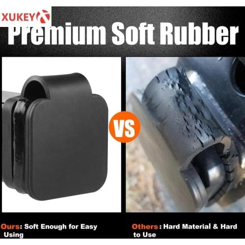 Trailer Hitch Cover Plug Cap Rubber Fits 2'' Receivers Class 3 4 5 For Ford Ranger Edge Explorer Expedition F-150 1L2Z-17F000-CA