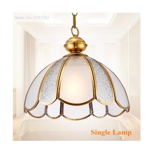 Mordern brief copper&frosted glass Pendant lights Handwork soldering E27 LED indoor single lamps for pavilion&stairs BRSDD011