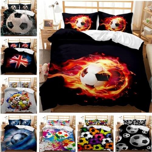 3d Sports American Football Bedding Set Single Bed Quilt Print Rugby Basketball Baseball Tennis Children Boy Duvet Cover Twin